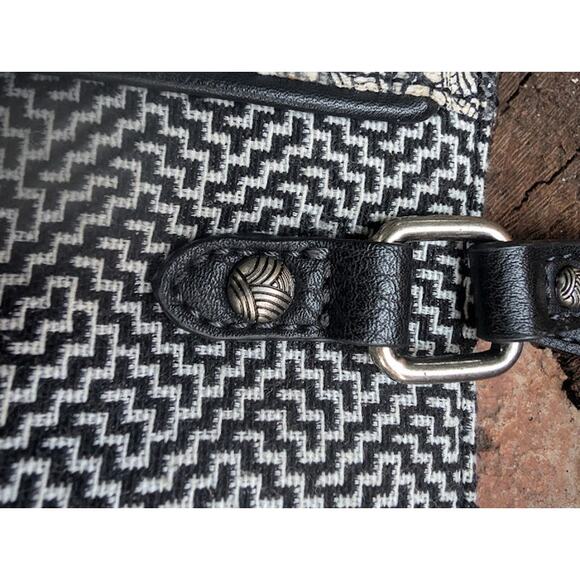 Sakroots print Metro Satchel Handbag black and white - Picture 7 of 10